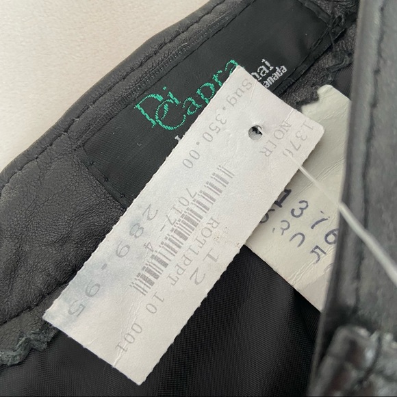 VINTAGE Genuine Leather Trousers -Size 12 NWT - Picture 11 of 12